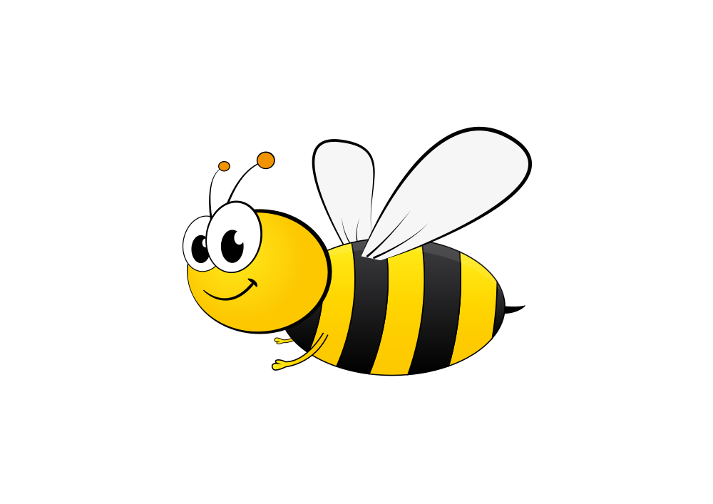 OnlineLabels Clip Art - Cartoon Bee